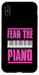 Coque pour iPhone XS Max Fear The Piano Joueur de piano style vieilli