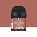 Peinture Tollens premium murs, boiseries et radiateurs marron brique velours 50ml