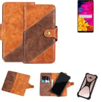 Mobile Phone Sleeve for Sharp Aquos S3 Wallet Case Cover Smarthphone Braun 