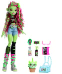 Monster High Venus McFlytrap Doll with Pet Cat & Accessories