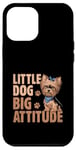 Coque pour iPhone 12 Pro Max Little Dog Big Attitude Yorkshire Terrier Yorkshire Yorkie Dog