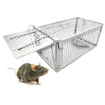 PIXESTT 2 PCS PièGe à Souris, Humain PièGes à Rat Cage Convient Aux Souris Accrocheuses Ou Aux Hamsters, Respectueux des Animaux Piege à Souris Reutilisable - 27 * 14 * 12 cm