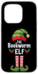 iPhone 15 Pro The Bookworm Elf Matching Family Christmas Book Lover Worm Case