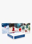 Museums & Galleries Santa in the Snow Charity Christmas Cards, Box of 20