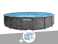 Kit piscine tubulaire Intex Baltik ronde 4,57 x 1,22 m + 6 cartouches de filtration