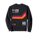 80s video cassette tape costume Retro Sweatshirt