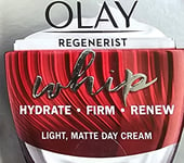 Olay Regenerist Whip Face Cream  | Light Matte Day Cream Hydrate, Firm,