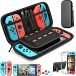 Housse Compatible Avec Nintendo Switch Accessoire Compatible Avec Nintendo Switch Coque Switch Housse De Transport Pour Nintendo Switch Protecteur D'écran Poignées De Pouce Gris