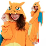 SAZAC Pokemon Charizard Lizardon Fleece Costume Unisex Anime Japan Cosplay