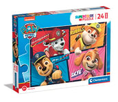 Clementoni - Pat'Patrouille - Puzzle de 24 Maxi Pièces - Jeu de Patience et de Réflexion - Format Paysage - Image Net - 62 x 42 Cm - Pour Enfants À Partir de 3 Ans