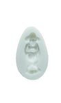 Silikomart 71.116.00.0096 Moule pour Pâte à Sucre SLK016 Clown Silicone Blanc