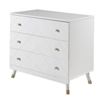 Commode Enfant 3 Tiroirs "Billy" 100cm Blanc