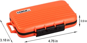 Étui Pour Carte Mémoire, Kh6 Boîte Rangement De Carte Sd - 24 Fentes Imperméable Antichoc Étui Pour Carte Caméra Pour 8 Cartes Sd 4 Cartes Cf 12 Cartes Micro Sd/Tf (Orange)