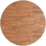 Plateau De Table, Dessus de Table, Table à manger rond Marron clair Ø90x1,5 cm Bois chêne traité CON482142 Maisonchic