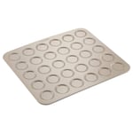 30 Cups Professional Macaroons Baking Mat Non-Stick Marcarons Sheet Macaron Tray , Cupcake Tin for Cupcakes, Pudding and Baking Tray Dishwasher Safe