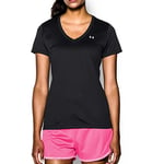 Under Armour Women Tech Short Sleeve V - Solid, Ladies T Shirt Made of 4-Way Stretch Fabric, Ultra-light & Breathable Running Apparel for Women