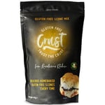 Gluten Free Scone Mix by CRUST - Easy-to-Bake Fluffy, Buttery Scones Fresh from the Oven - Delicious Gluten Free Snacks - Add Sweet or Savoury Fixings - 450g Package Scone Mix Makes 8 Large Scones