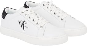 Calvin Klein Jeans Baskets Cupsole Homme avec Logo, Multicolore (Bright White), 44