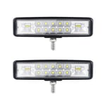 6" moottoripyörän LED-ajovalo Led työvalotraktori 2 rivi 9-36V 120W 12000LM 6000K yhdistelmä kohdevalo + valonheitin LED-palkki Off-road Led -ajovalo 4x4 LED-valotyynyt kuorma-autoihin SUV-moottoripyörä