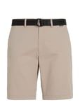 Calvin Klein Modern Twill Slim Short Belt Beige