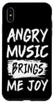 Coque pour iPhone XS Max La musique en colère m'apporte de la joie Metal Heavy Death Punk Rock Hard