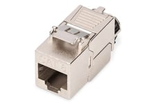 DIGITUS DN-93816 – Keystone module Cat 8.1 – 1 piece – RJ45 network socket Cat8 shielded – 2000 MHz – 25GBase-T & 40GBase-T – 25 Gbit/s & 40 Gbit/s – AWG 26/7 to AWG 22/1 – assembly tool-free