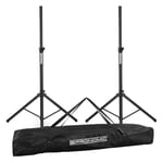 2x Pied Enceinte DJ PA Sono Support Moniteur Scene Concert Disco Mobile Sac Set