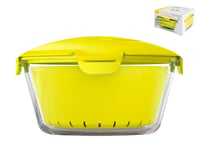 Microwave Rice Cooker Zest with Yellow 2.2 Liters Transparent Pasabahce