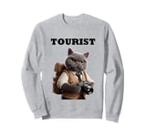 Tourist British Shorthair Cat Men Women Boys Girls Kids Sweatshirt