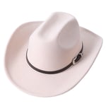 Cowboy hattu syksy ja talvi paksu fedora hattu yksivärinen punainen kihara härän pää logo unisex jazz