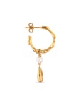 Jane Koenig Drippy Hoop With Pearl Drop Guld