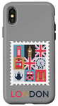 iPhone X/XS London Stamp with Iconic Landmarks - London Souvenir Case