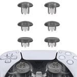 eXtremeRate EDGE Sticks Swappable Thumbsticks for PS5 Controller, Clear Black Replacement Interchangeable Analog Stick Joystick for PS5, for PS4 All Model Controllers Universal - WITHOUT Controller