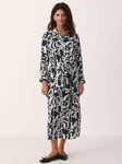 Part Two Binti Swirl Print Dress, Midnight Navy