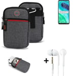 Holster + earphones for Motorola Moto G8 Belt Pouch