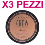 Cire Pour Cheveux Tenue Moyenne AMERICAN CREW Pomade 85Gr 3 Pièces