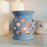 Scallop Ceramic Oil burner Wax warmer tea light aroma lamp diffuser Blue