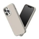 RhinoShield Coque Compatible avec [iPhone 13 Pro Max] | SolidSuit - Coque Fine avec Technologie d'absorption des Chocs et Finition Premium Matte - Beige Coquillage