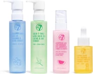 W7 Skin Refresh Essential Skincare Set - 4-Step Daily Routine Gift Set, Contain