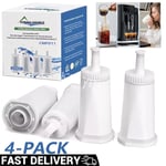 4 X Water Filter Cartridges for Sage Barista Espresso Coffee Machine Claro Swiss