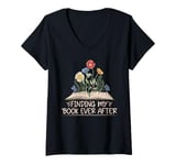 Womens Finding my Book ever after Romance Novel V-Neck T-Shirt