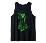 Minecraft Bright Creeper Outline Tank Top