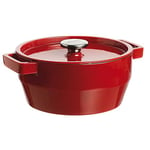 Pyrex - SlowCook - Cocotte Ronde en Fonte Compatible tous feux dont Induction 2.20 L / Ø 20 cm