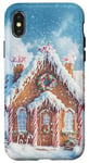 iPhone X/XS Cute Christmas Gingerbread House Snowflakes Holiday Xmas Case