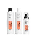 Nioxin 4 Kit Trifasico Shampoo 150ml Conditioner 150ml Treatment 40ml