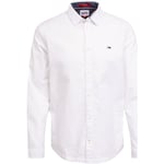 Chemise Tommy Jeans  Chemise homme  Ref 59568 YBR Blanc