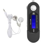 Ej.life - Lecteur usb de musique MP3 portable avec écran lcd Radio fm Carte mémoire vocale Noir