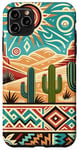 iPhone 11 Pro Max Southwest Red Rocks Desert Cacti Cactus Turquoise Brown Case