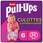 Couches Culottes Fille 15 - 23 Kg 2 - 4 Ans Pull Ups Trainers Huggies - Le Paquet De 28 Culottes
