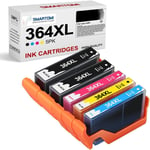 Multipack de 5 Cartouches d'encre compatibles avec Les modèles HP 364 364 XL,pour imprimantes HP Deskjet 3070A,HP Photosmart 5510 5515 5520 6510 7510 7515 C5324 C5380 C6324 B8550 D5460